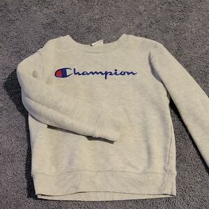 Champion Light Gray Crewneck Sweatshirt